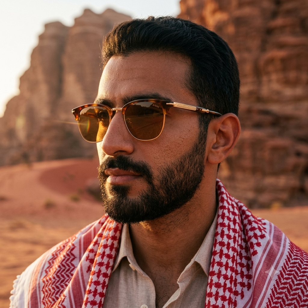 RAHA Eyewear lifestyle — Wadi Rum